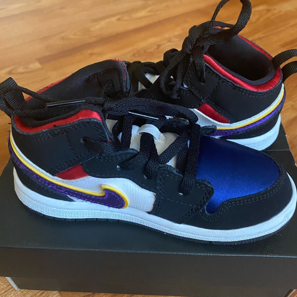 Jordan 1s Size 9 C Black, Purple, Red, Yellow